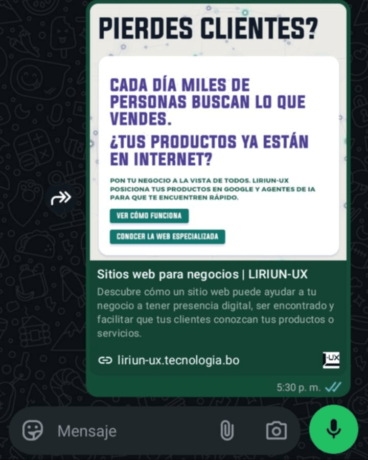 enlace en WhatsApp